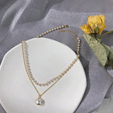 Fashion Beaded Pearl Choker Necklace and Bracelet For Women Cute - Vico Rena