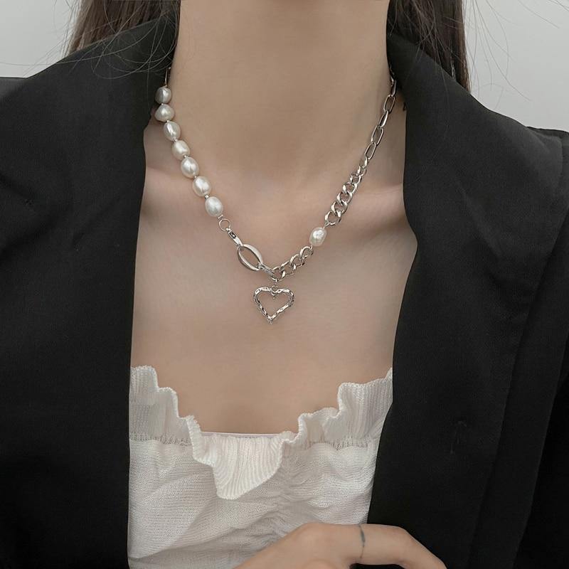 Fashion Beaded Pearl Choker Necklace and Bracelet For Women Cute - Vico Rena