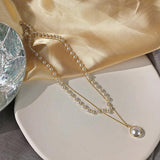 Fashion Beaded Pearl Choker Necklace and Bracelet For Women Cute - Vico Rena