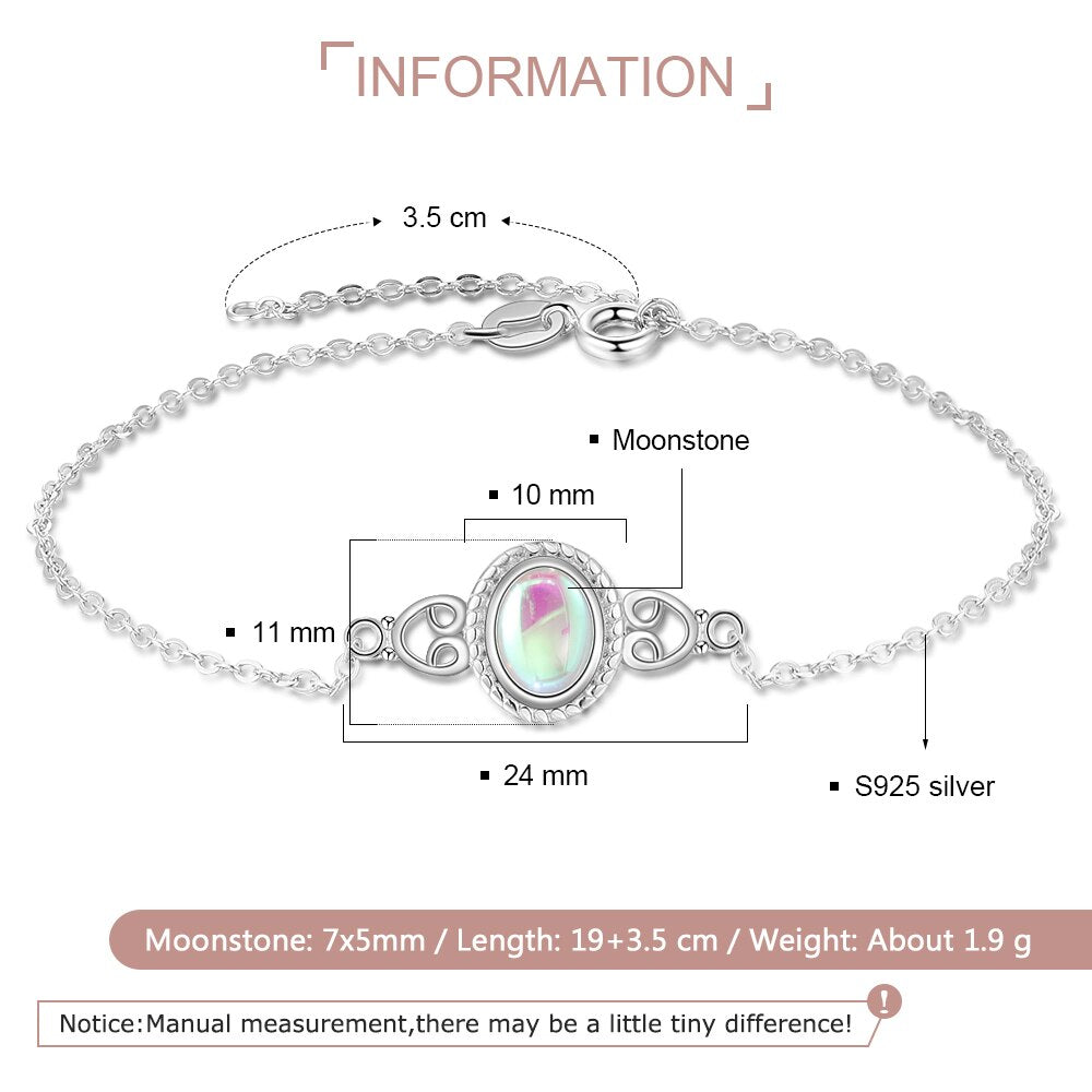 Shiny Jewellery 925 Sterling Silver Adjustable Chain Bracelet for Women