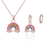 Necklace Sets Charm Earrings Silver Color Best Gifts - Vico Rena