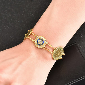 Shiny Jewellery Evil Eyes Bracelet Jewelry Gifts Crystal
