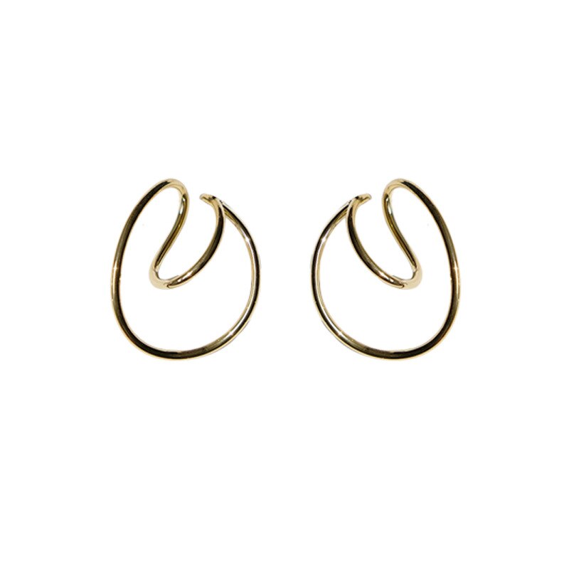Minimalism Metal Geometric Distortion Ear Clips Irregular - Vico Rena