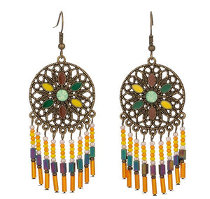 Indian Vintage Ethnic Dangle Drop Earrings for Women - Vico Rena