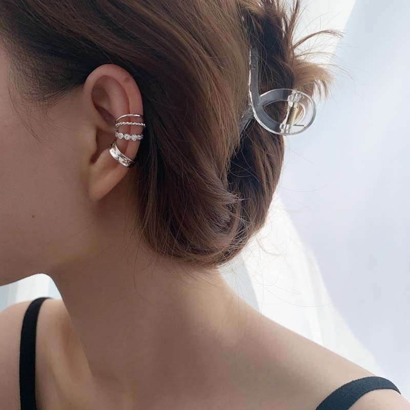 New 3Pcs/Set  Korean Design Zircon Geometric Earrings - Vico Rena