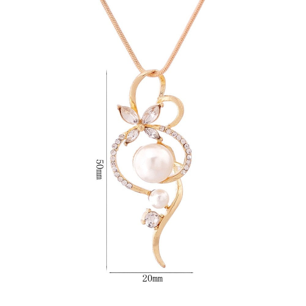 Shiny Jewellery New Arrival Fashion Chain Link Earrings Crystal Jewelry Necklace Sets Crystal