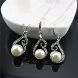 Shiny Jewellery New Arrival Fashion Chain Link Earrings Crystal Jewelry Necklace Sets Crystal