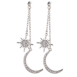 New Bohemian Retro Fashion Sun Moon  Exaggerated Long Pendant - Vico Rena