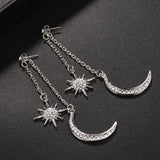 New Bohemian Retro Fashion Sun Moon  Exaggerated Long Pendant - Vico Rena