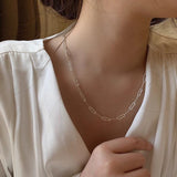 New Fashion 925 Sterling Silver Short Necklace Bone Chain - Vico Rena