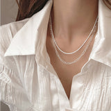 New Fashion 925 Sterling Silver Short Necklace Bone Chain - Vico Rena