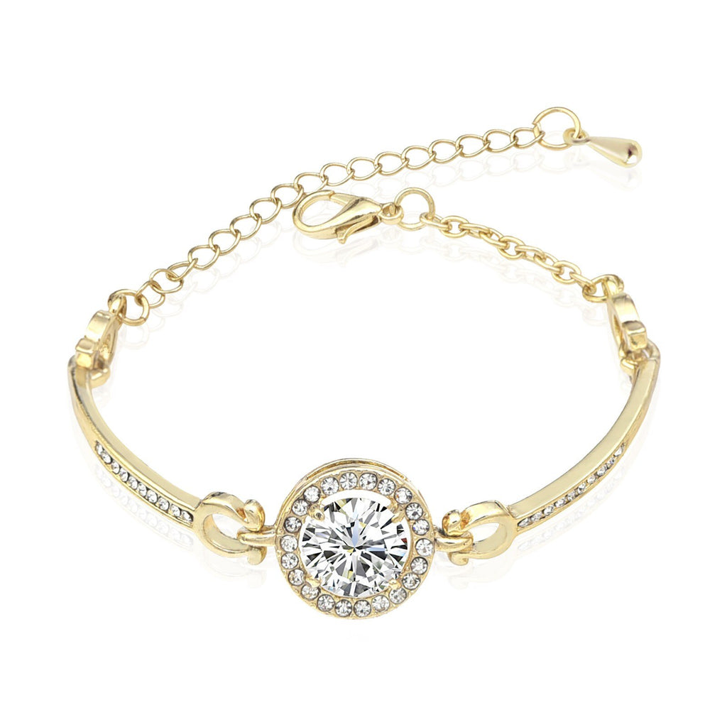 Shiny Jewellery New Top Quality Roman Style Circle Crystal Bracelets