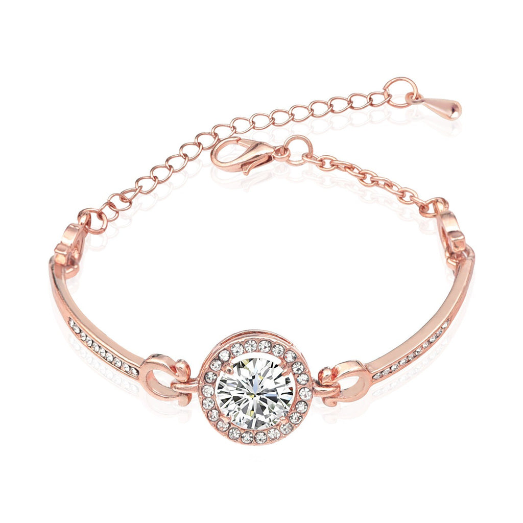 Shiny Jewellery New Top Quality Roman Style Circle Crystal Bracelets