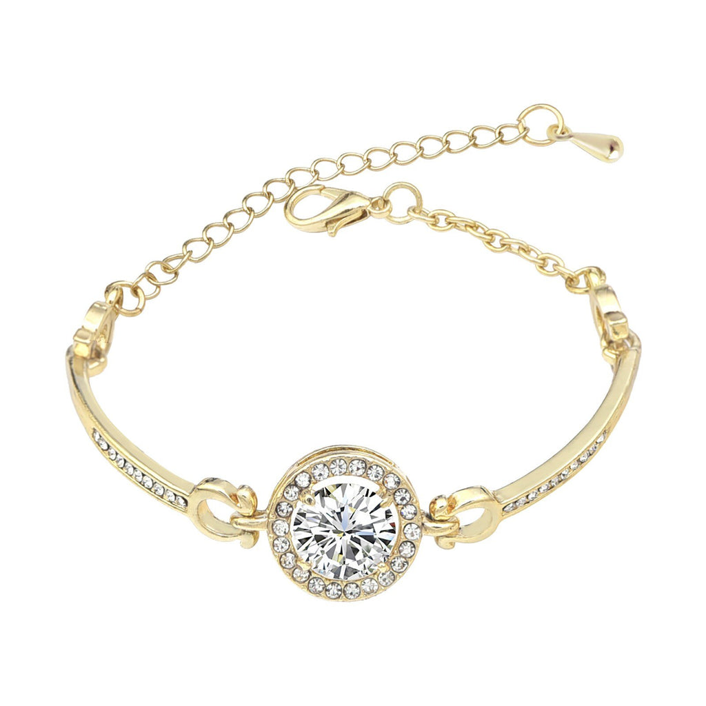 Shiny Jewellery New Top Quality Roman Style Circle Crystal Bracelets