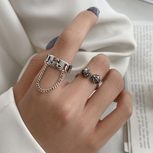 Opening Finger Ring New Fashion Creative Chain Tassel Planet Vintage - Vico Rena