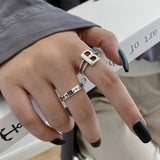 Retro Fashion European and American Style Letter B Open - Vico Rena