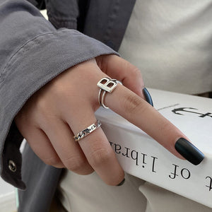 Retro Fashion European and American Style Letter B Open - Vico Rena
