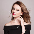 Shiny Jewellery Silver Plated Infinite Loop 8 Number Crystal Adjustable Bracelet