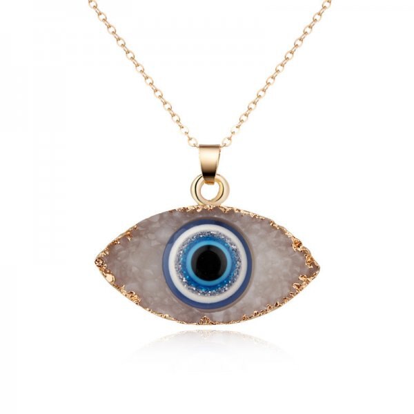 Simple Evil Eye Thin Pendant Women Jewelry Necklace - Vico Rena