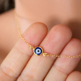 Simple Evil Eye Thin Pendant Women Jewelry Necklace - Vico Rena