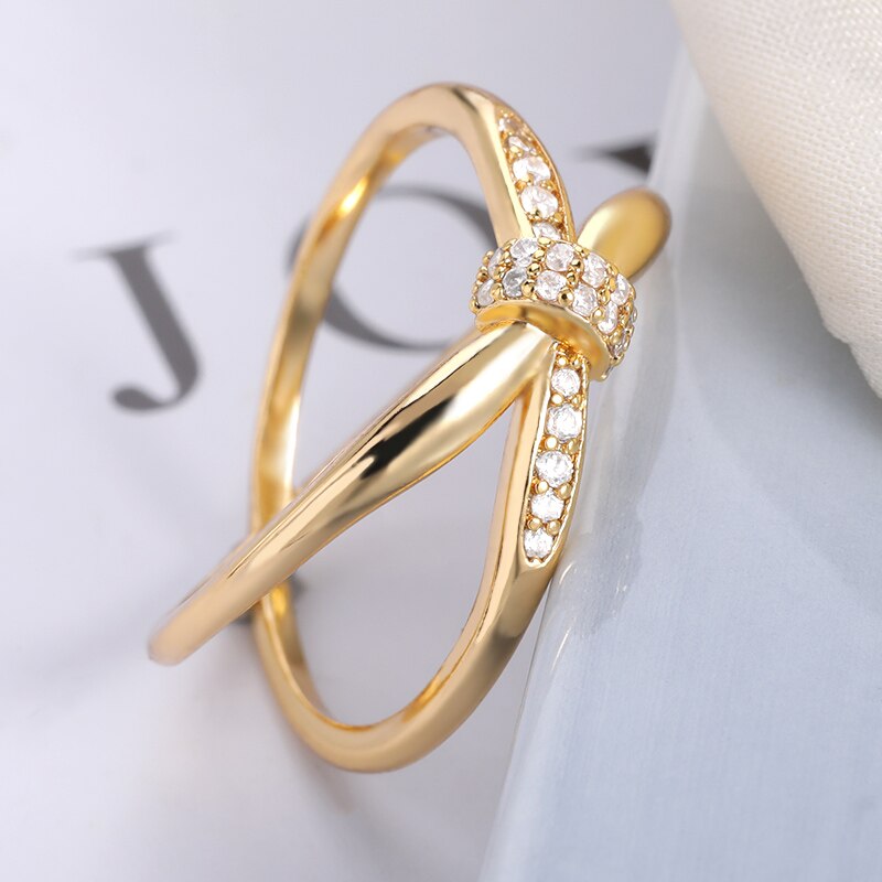 Shiny Jewellery Crystal Rings Infinity Sign Women Silver Color Rings Party