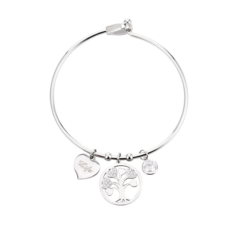 Shiny Jewellery Stainless Steel Women's Evil Eyes Bracelet