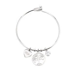 Shiny Jewellery Stainless Steel Women's Evil Eyes Bracelet