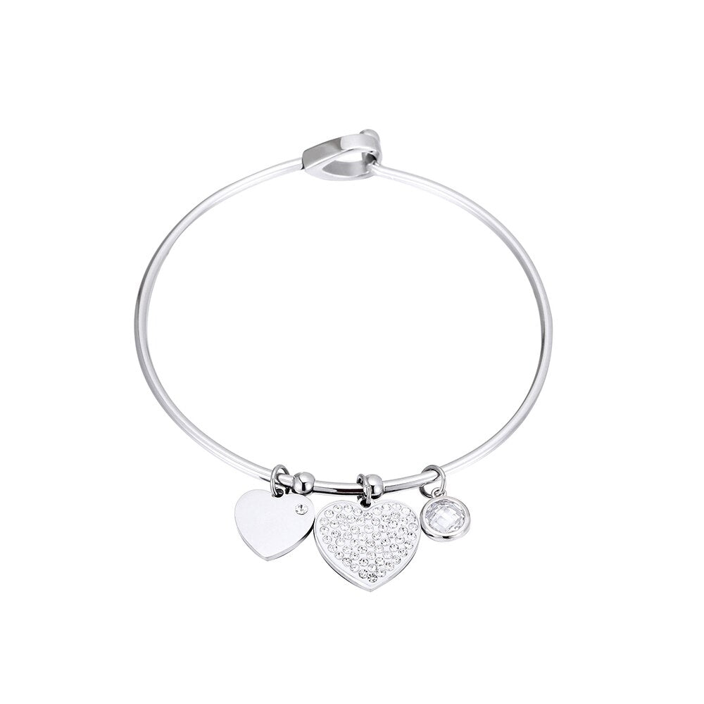 Shiny Jewellery Stainless Steel Women's Evil Eyes Bracelet