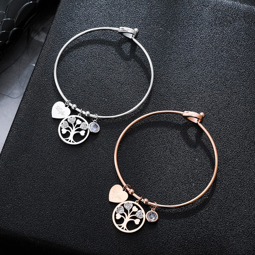 Shiny Jewellery Stainless Steel Women's Evil Eyes Bracelet