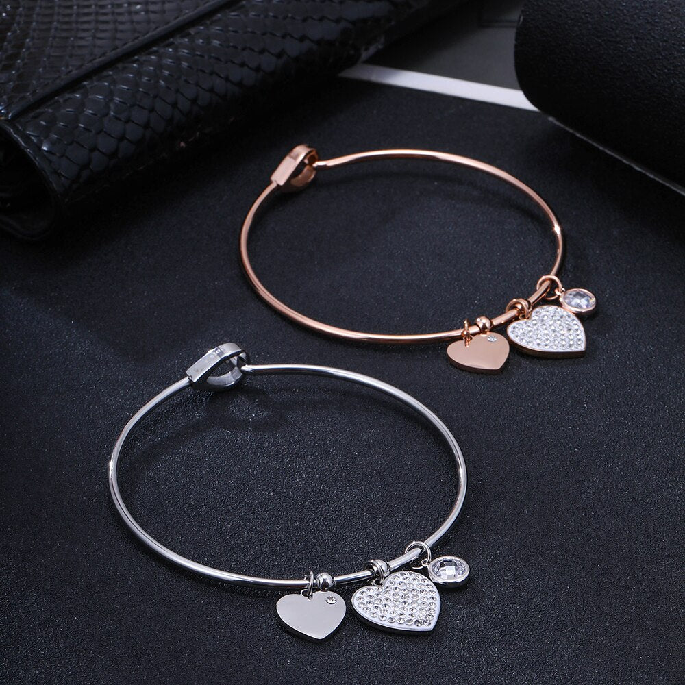 Shiny Jewellery Stainless Steel Women's Evil Eyes Bracelet