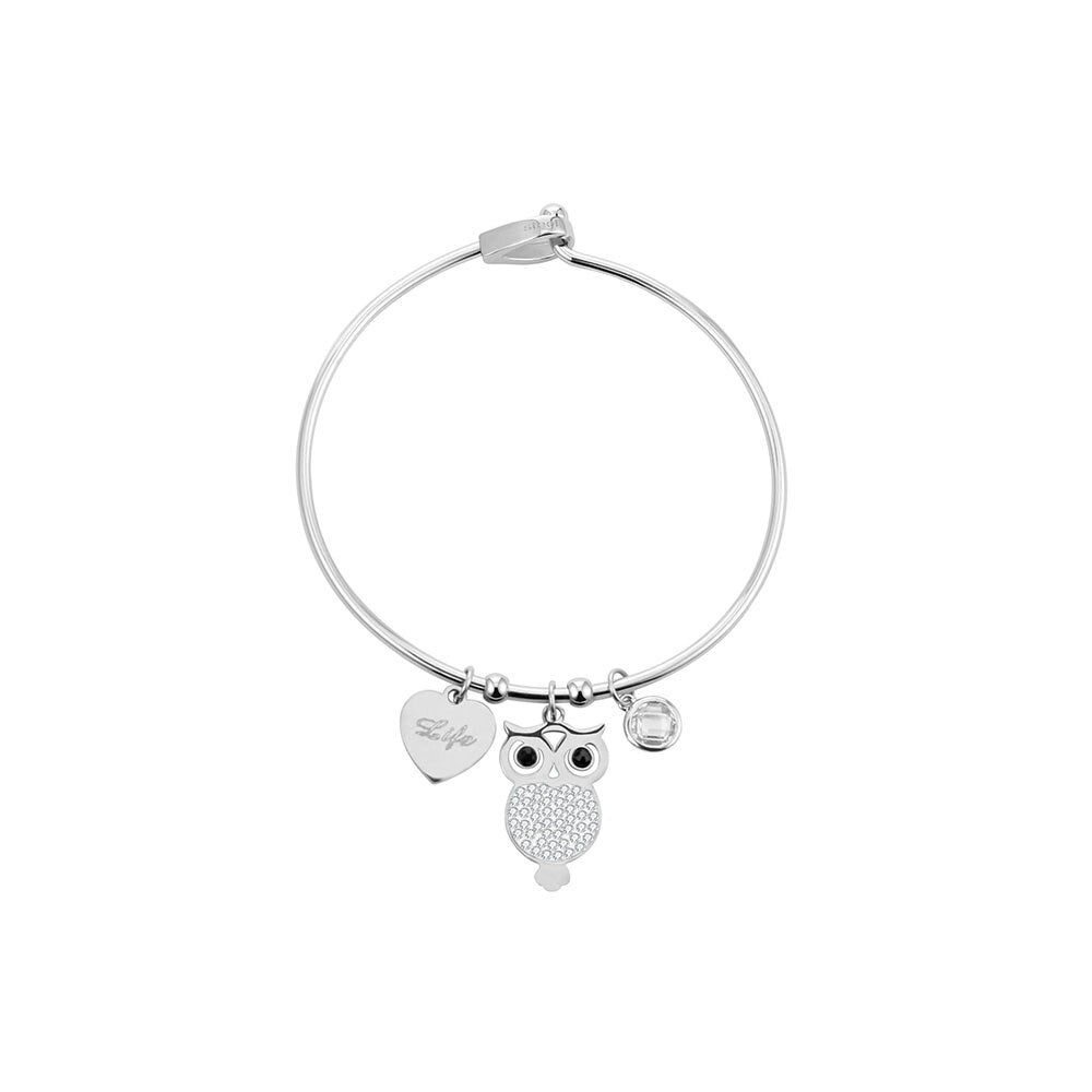 Shiny Jewellery Stainless Steel Women's Evil Eyes Bracelet