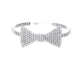 Shiny Jewellery Jewelry Crystal Bow Tie Necklaces Chain Collar Fashion Charm