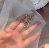 Trendy Crystal Star Women Dangle Earrings Sweet Simple - Vico Rena