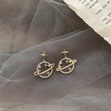 Trendy Crystal Star Women Dangle Earrings Sweet Simple - Vico Rena
