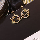 Trendy Crystal Star Women Dangle Earrings Sweet Simple - Vico Rena