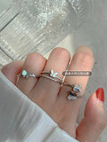 Trendy Fashion Silver Color Butterfly Open Finger Rings - Vico Rena