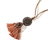 Vintage Boho Gypsy Ethinic Tassel Pendant Necklace for Women - Vico Rena