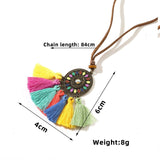 Vintage Boho Gypsy Ethinic Tassel Pendant Necklace for Women - Vico Rena