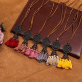 Vintage Boho Gypsy Ethinic Tassel Pendant Necklace for Women - Vico Rena