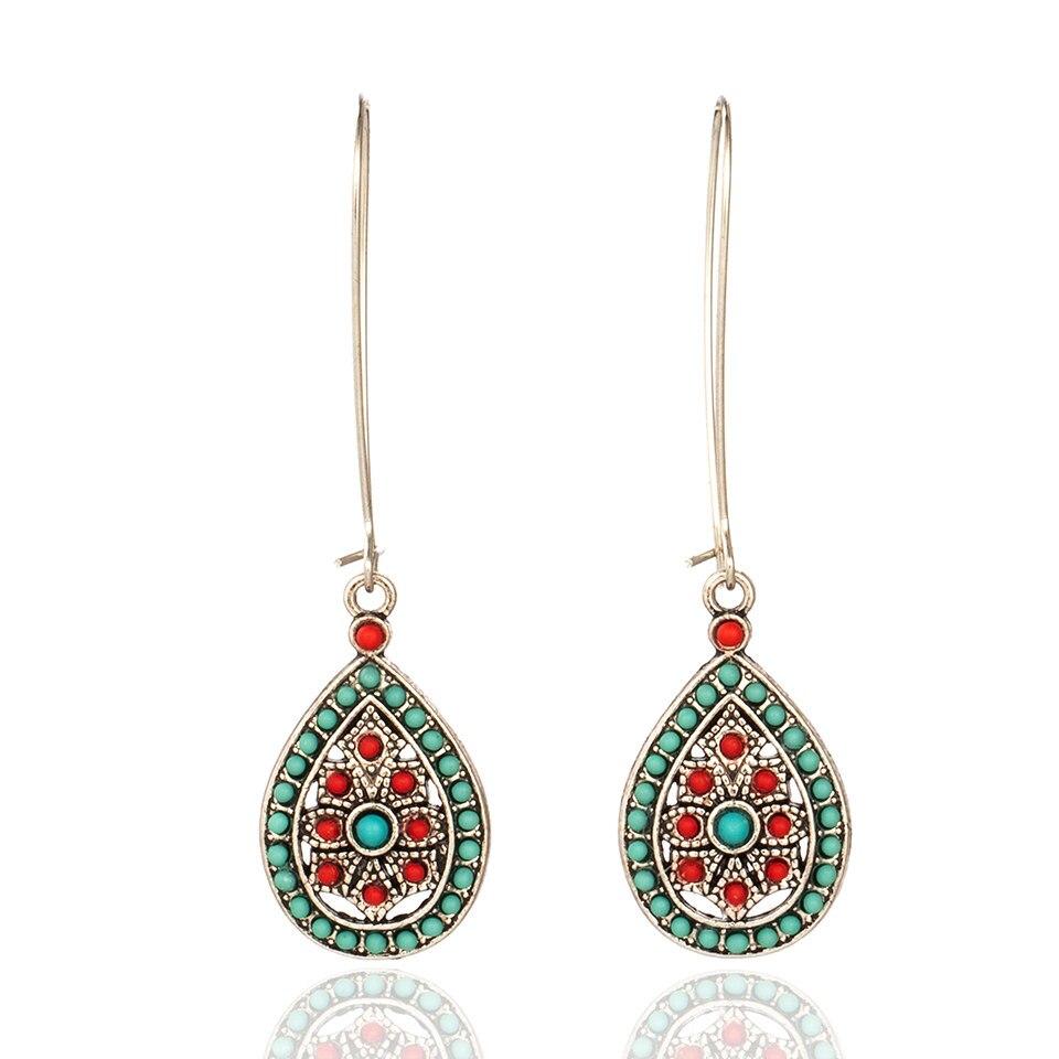 Water Drip Beads Dangle Drop Earrings Bohemian - Vico Rena