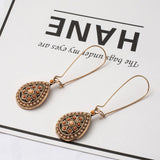 Water Drip Beads Dangle Drop Earrings Bohemian - Vico Rena