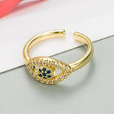Vintage Evil Eye Rings For Women Boho Zircon Knuckle Ring - Vico Rena