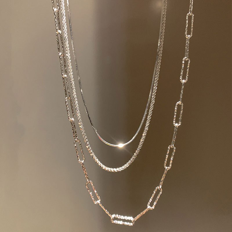 Vintage Shiny Necklace For Women Snake Bone Clavicle Chain Necklace - Vico Rena