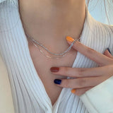 Vintage Shiny Necklace For Women Snake Bone Clavicle Chain Necklace - Vico Rena