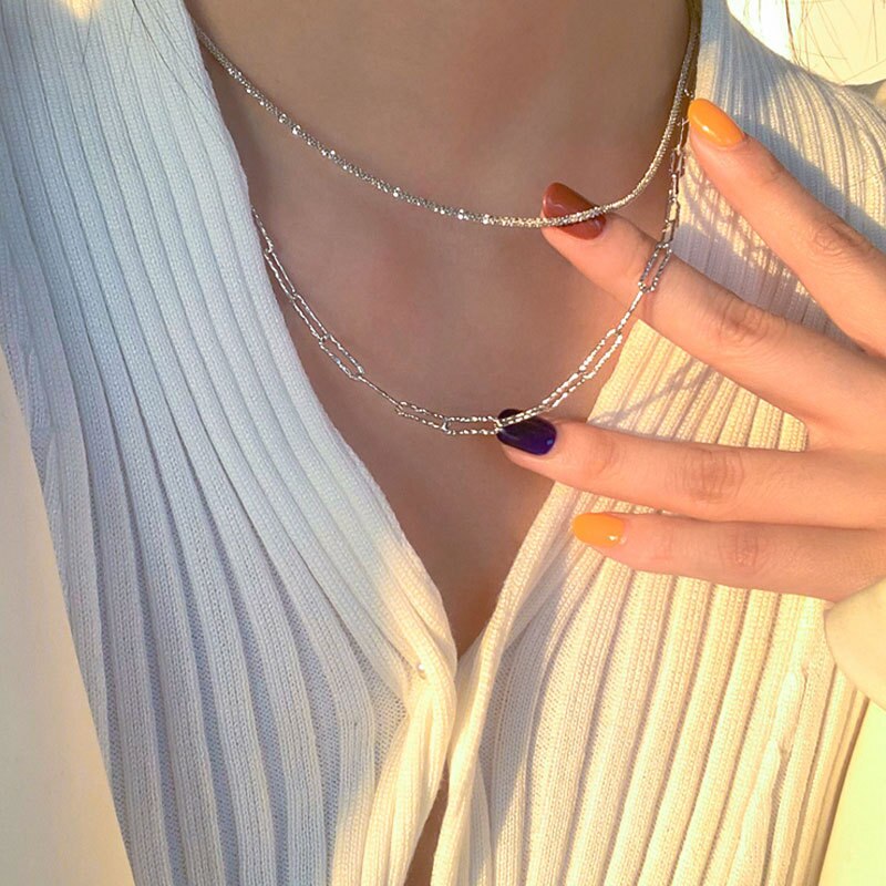 Vintage Shiny Necklace For Women Snake Bone Clavicle Chain Necklace - Vico Rena