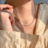 Vintage Shiny Necklace For Women Snake Bone Clavicle Chain Necklace - Vico Rena