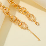Shiny Jewellery Punk Thick Chains Choker Necklace Fashion Hip Hop Gothic Stainless Steel