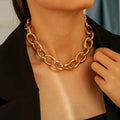 Shiny Jewellery Punk Thick Chains Choker Necklace Fashion Hip Hop Gothic Stainless Steel