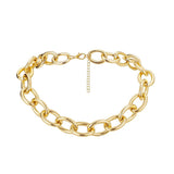 Shiny Jewellery Punk Thick Chains Choker Necklace Fashion Hip Hop Gothic Stainless Steel