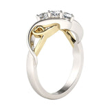 Shiny Jewellery Girl Rings Vintage Beautiful Diamond Silver Crystal Ring